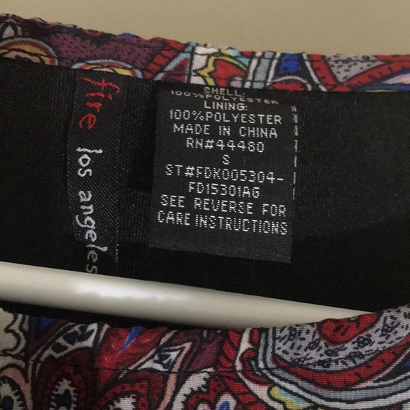 NWOT fire Los Angeles long sleeve dress - Picture 2 of 3